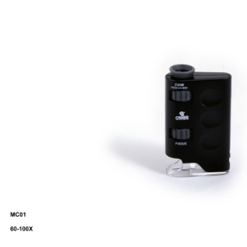 تصویر  میكروسكوپ جیبی چراغ دار   MC01  كامار (هنگ كنگ) 60X-100X