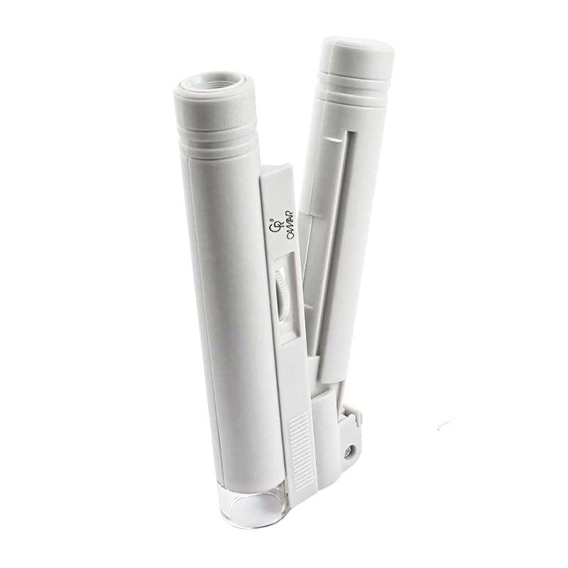تصویر  میكروسكوپ جیبی چراغ دار  MG10085(75017) گیره لام كامار (چین)  60X-80X-100X