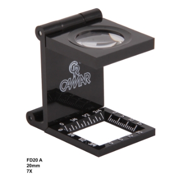 تصویر  ذره بین و لوپ  تاشو مدرج  FD20A  كامار (هنگ كنگ)20mm 7X