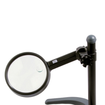 تصویر  ذره بین و لوپ پایه دار رومیزی  SML11A چراغدار كامار (هنگ كنگ)110mm 2X-4X