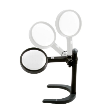 تصویر  ذره بین و لوپ پایه دار رومیزی  SML11G چراغدار كامار (هنگ كنگ)110mm 2X