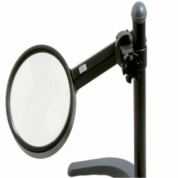 تصویر  ذره بین و لوپ پایه دار رومیزی  SML11G چراغدار كامار (هنگ كنگ)110mm 2X