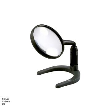 تصویر  ذره بین و لوپ پایه دار رومیزی  SML23A  كامار (هنگ كنگ)130mm 2X