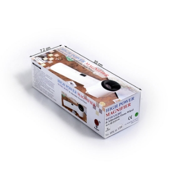تصویر  ذره بین و لوپ جواهر شناسی چراغ دار  HPL30A قابل تنظیم LED كامار (هنگ كنگ)30mm 10X