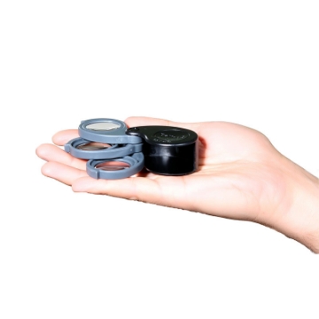 تصویر  ذره بین و لوپ جیبی كشویی  MP31A سه لنزه كامار (هنگ كنگ)30mm 3X-6X-9X