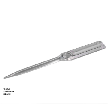 تصویر  ذره بین و لوپ خط كشی  1560A پاكت بازكن كامار (هنگ كنگ)(25*198mm) 3X-6X