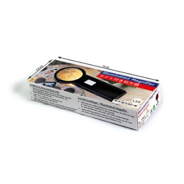 تصویر  ذره بین و لوپ دستی چراغ دار  7501GL LED كامار (هنگ كنگ)50mm 3X