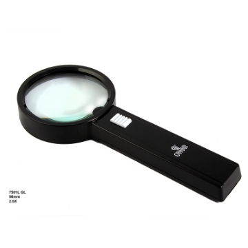 تصویر  ذره بین و لوپ دستی چراغ دار  7501LGL LED كامار (هنگ كنگ)90mm 2/5X