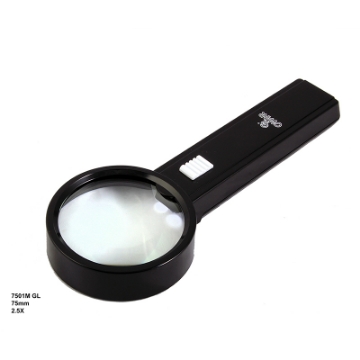 تصویر  ذره بین و لوپ دستی چراغ دار  7501MGL LED كامار (هنگ كنگ)75mm 2/5X