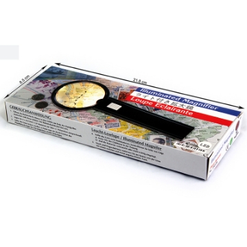 تصویر  ذره بین و لوپ دستی چراغ دار  7501MGL LED كامار (هنگ كنگ)75mm 2/5X