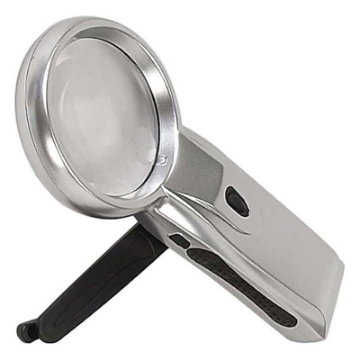 تصویر  ذره بین و لوپ دستی چراغ دار  MG2B-1 شارژ اهرمی بدون چراغ كامار (چین) 90mm 2X