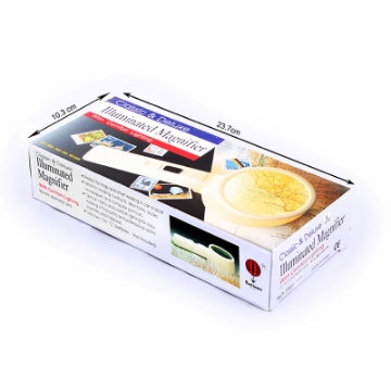 تصویر  ذره بین و لوپ كاسه ای  7701 LED كامار (هنگ كنگ)90mm 2/5X