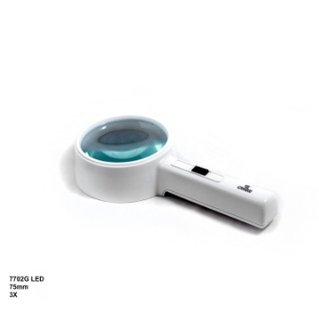 تصویر  ذره بین و لوپ كاسه ای  7702 LED كامار (هنگ كنگ)75mm 3X