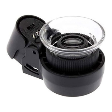 تصویر  ذره بین و لوپ كاسه ای  9001(MG13104) چراغدار كامار (چین) 90mm 3/5X