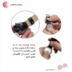 بند ساعت چرم طبیعی کروکدیل مدل سرفیکس کامار (Camar) تولید ایران کد ویولت