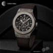 بند ساعت چرم طبیعی هابلوت طرح تخت کامار (Camar) تولید ایران کد HUBLOT