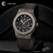 بند ساعت چرم طبیعی هابلوت طرح کروکودیل کامار (Camar) تولید ایران کد HUBLOT